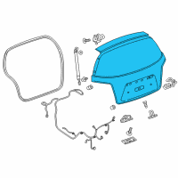 OEM 2019 Chevrolet Sonic Lift Gate Diagram - 95379801