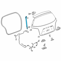 OEM 2019 Chevrolet Sonic Lift Cylinder Diagram - 95152167