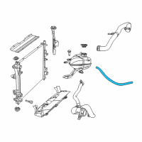 OEM 2017 Jeep Grand Cherokee Hose-COOLANT Overflow Diagram - 68316519AA