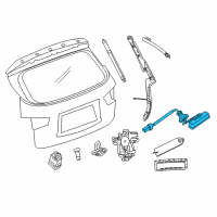 OEM 2015 Nissan Pathfinder Switch Assembly Trunk Opener Diagram - 25380-3JA0A