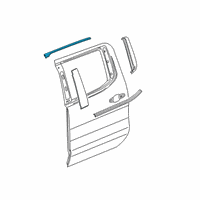 OEM 2021 Chevrolet Silverado 1500 Upper Molding Diagram - 85517668