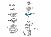 OEM 2022 Kia Carnival PAD-FRONT SPRING, LWR Diagram - 54633R0000