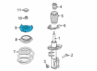 OEM Kia Carnival INSULATOR ASSY-STRUT Diagram - 54610R0000