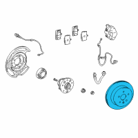 OEM Lexus LS430 Disc, Rear Diagram - 42431-50070