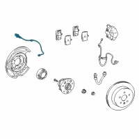 OEM Lexus Wire Assy, Pad Wear Indicator, RH Diagram - 47770-50060