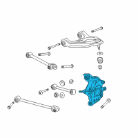 OEM 2014 Acura TL Knuckle, Right Rear (4Wd) Diagram - 52210-TK5-A00