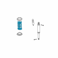 OEM 2002 Saturn Vue Rear Spring Diagram - 21990357