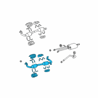 OEM 2013 Toyota Tundra Front Pipe Diagram - 17450-0P180