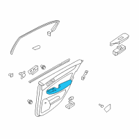 OEM 2009 Hyundai Genesis Rear Door Armrest Assembly, Right Diagram - 83360-3M000-V2