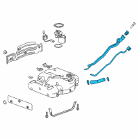 OEM Buick Enclave Filler Pipe Diagram - 84712261