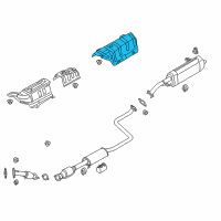 OEM 2018 Hyundai Elantra GT Protector-Heat Rear Diagram - 28795-G3200