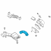 OEM 2017 Nissan NV200 Air Duct Diagram - 16554-3LM1A