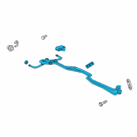 OEM 2016 Chevrolet Colorado Cooler Line Diagram - 84075818