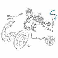 OEM BMW X1 Rear Abs Wheel Speed Sensor Diagram - 34-52-6-858-467