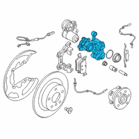 OEM 2020 BMW X2 CALIPER HOUSING LEFT Diagram - 34-20-6-895-441