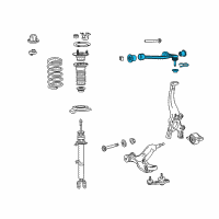OEM Lexus RC350 Front Suspension Upper Control Arm Assembly Right Diagram - 48610-39185