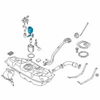 OEM Hyundai Accent Fuel Pump Filter Diagram - 31112-3R000