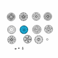 OEM Dodge Intrepid Wheel-Aluminum Diagram - TQ59PAKAB