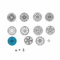 OEM 2004 Chrysler 300M Steel Wheel Diagram - 4782244AC