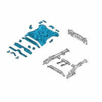 OEM 2016 Hyundai Tucson Panel Assembly-Rear Floor Diagram - 65510-D3000