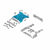 OEM 2017 Hyundai Tucson Panel-Rear Floor Diagram - 65511-D3000