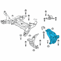 OEM 2020 BMW M235i xDrive Gran Coupe Steering Knuckle, Right Diagram - 31-21-6-876-854