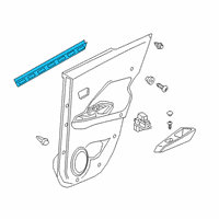 OEM Nissan Kicks Seal-Rubber, Rear Door LH Diagram - 82835-5RB0A