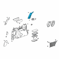 OEM 1997 Pontiac Trans Sport Panel Asm-Body Lock Pillar Upper Trim <Use 1C4M*Teal Diagram - 10296027