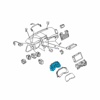 OEM Infiniti Instrument Cluster Speedometer Assembly Diagram - 24820-3WW0C