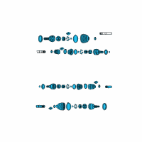 OEM Pontiac G3 Axle Assembly Diagram - 42702796