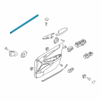 OEM 2011 Hyundai Sonata Weatherstrip-Front Door Belt Inside LH Diagram - 82231-3S000