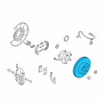 OEM 2013 Nissan GT-R Rotor-Disc Brake, Rear Diagram - 43206-KJ10A