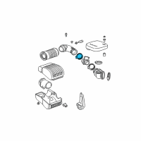 OEM 1999 GMC K2500 Adapter Asm-Mass Air Flow Sensor Inlet Diagram - 15713009