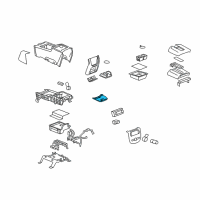 OEM Chevrolet Suburban 1500 Panel-Front Floor Console Rear Compartment Door *Light Cashmere Diagram - 15217106