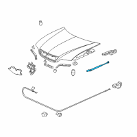 OEM 1996 Acura RL Open Stay Assembly, Ho Diagram - 74145-SZ5-315