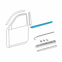 OEM Lexus LX570 MOULDING Assembly, FR Do Diagram - 75710-60090