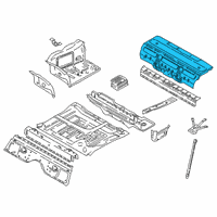 OEM BMW 740i xDrive Luggage-Compartment Floor, Rear Diagram - 41-00-7-431-643