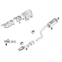 OEM 2019 Hyundai Accent Hanger-Exhaust Pipe Diagram - 28780-H8000
