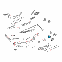 OEM 2004 Chevrolet Corvette Upper Control Arm Bracket Diagram - 20771901