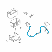 OEM 2017 Nissan Titan XD Cable Assy-Battery Earth Diagram - 24080-EZ02C