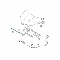 OEM 2010 Nissan Versa Rod-Hood Support Diagram - 65771-EL000