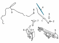 OEM 2020 Nissan Sentra Blade Assy-Windshield Wiper Diagram - 28890-6LB1A