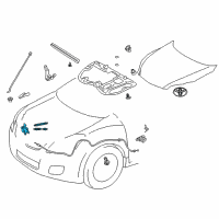 OEM 2013 Toyota Matrix Lock Assembly Diagram - 53510-02310