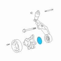 OEM 2003 Toyota Matrix Water Pump Assembly O-Ring Diagram - 90301-69007