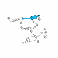 OEM 2005 Toyota Tundra Center Pipe Diagram - 17403-0F061