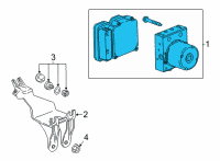 OEM 2022 Chevrolet Bolt EUV ABS Control Unit Diagram - 42758557