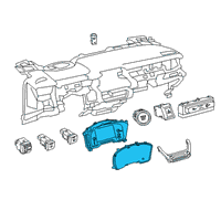 OEM 2020 Toyota Corolla Instrument Cluster Diagram - 83800F2V30