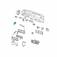 OEM 1998 Lincoln Continental Trunk Lid Switch Diagram - F8VZ-54432A38-AA