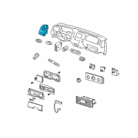 OEM 2009 Ford Crown Victoria Headlamp Switch Diagram - 8W7Z-11654-BA