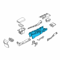 OEM Kia K900 Console Assembly-Floor Diagram - 846103T400AYK